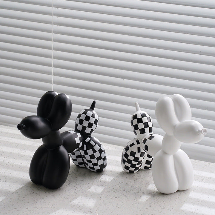 Balloon Dog Sculpture for Modern Monochrome Interiors