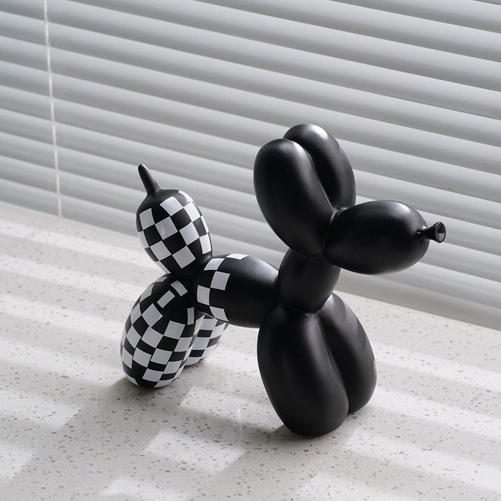 Balloon Dog Sculpture for Modern Monochrome Interiors