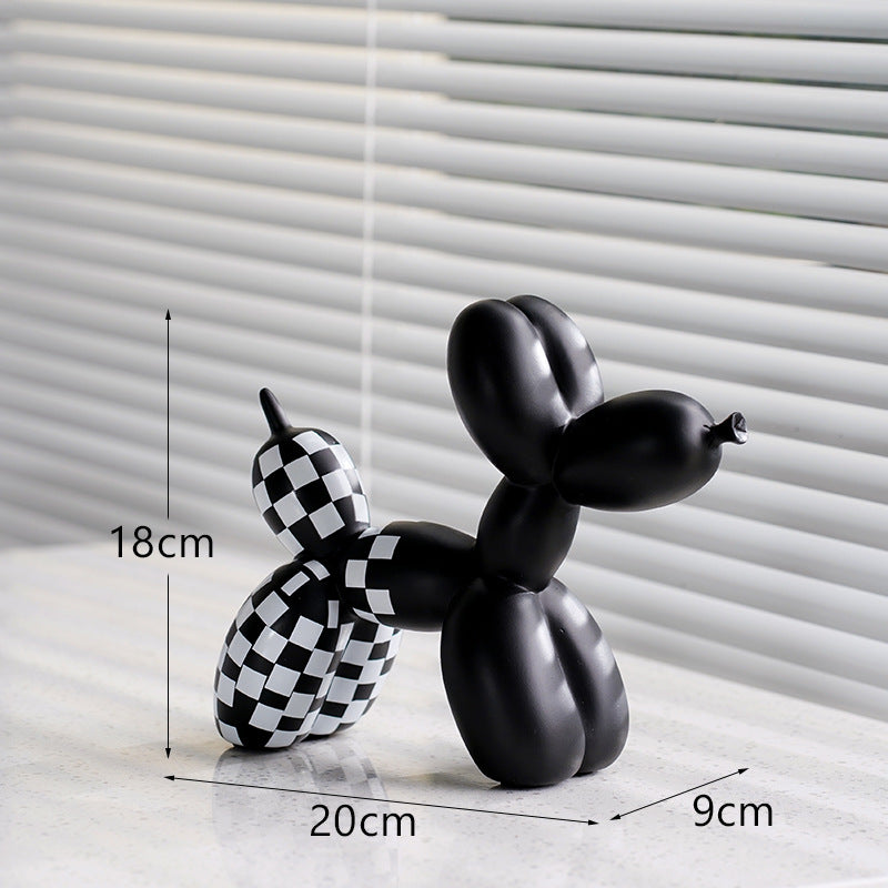 Balloon Dog Sculpture for Modern Monochrome Interiors