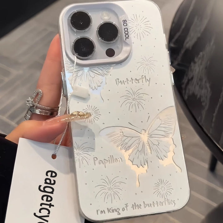 Butterfly Clear iPhone 14 Case with Camera Protection