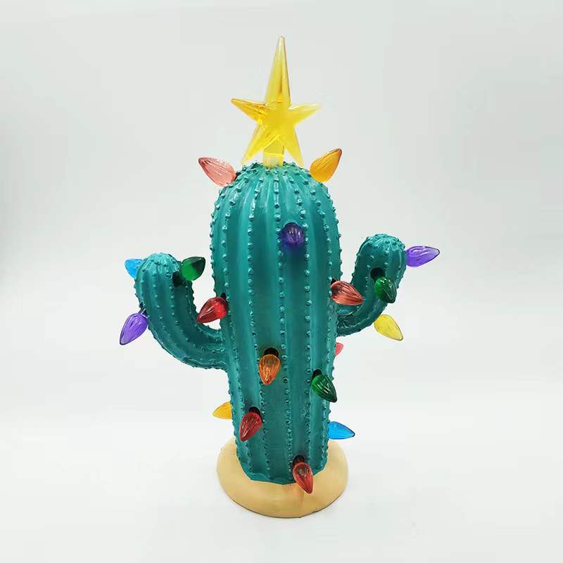Cactus LED Lamp for Playful Multicolor Room Ambience