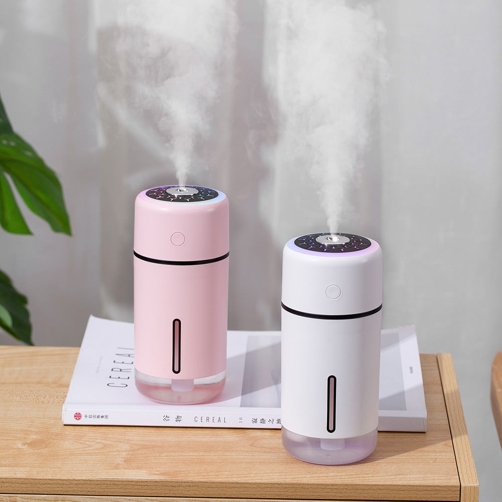 Car USB Humidifier with Rainbow Mood Light for Desks