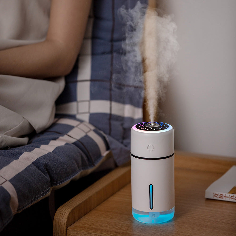 Car USB Humidifier with Rainbow Mood Light for Desks