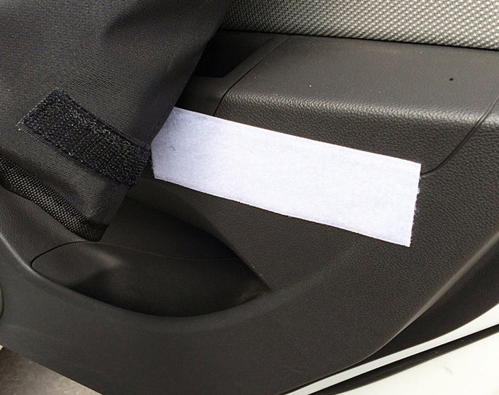 Car Door Pet Scratch Protector Pad With Mesh Storage
