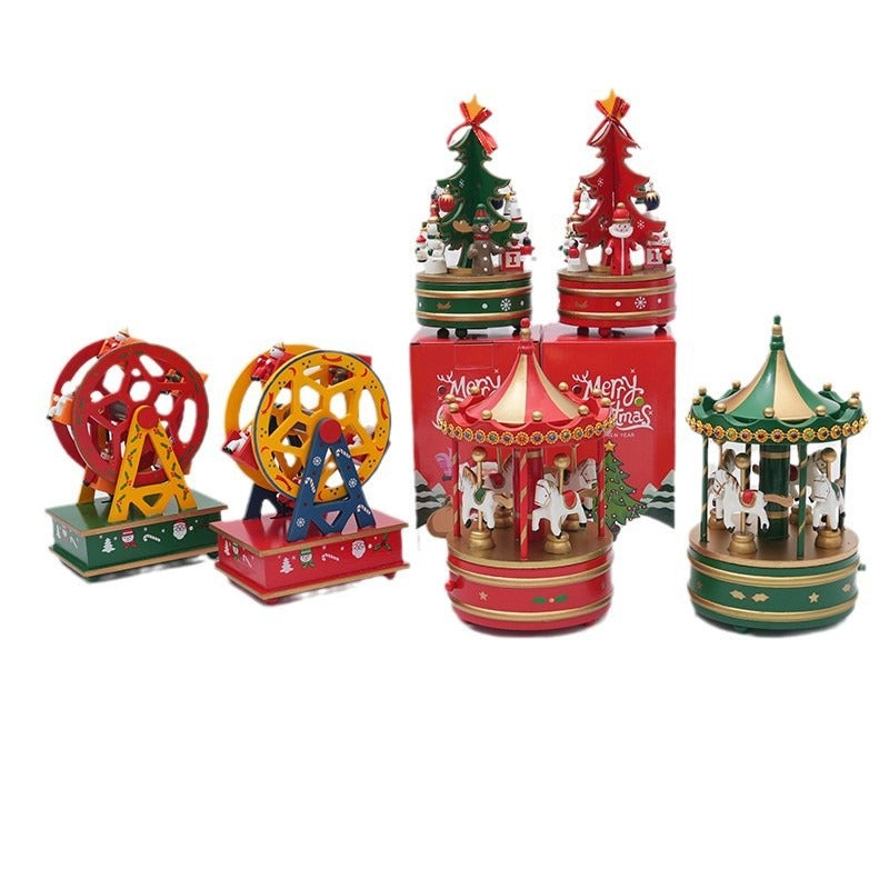 Carousel Music Box for Nostalgic Festive Holiday Charm