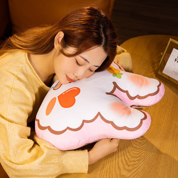 Rabbit Decorative Pillow With Double-Sided Washable Cover