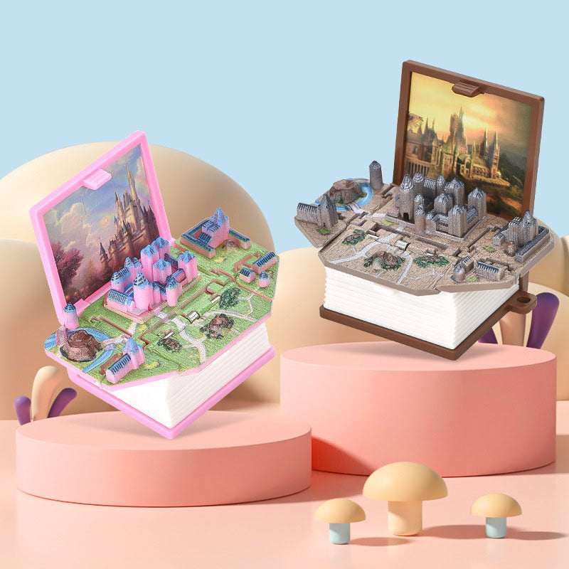 3D Castle Book Keychain – Whimsical Fantasy Gift Idea