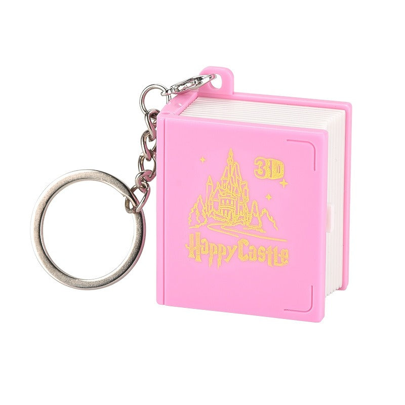 3D Castle Book Keychain – Whimsical Fantasy Gift Idea