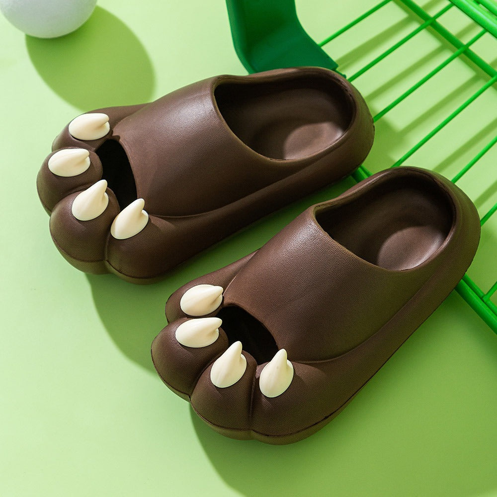 Cat Paw Slippers for Playful Indoor Summer Comfort