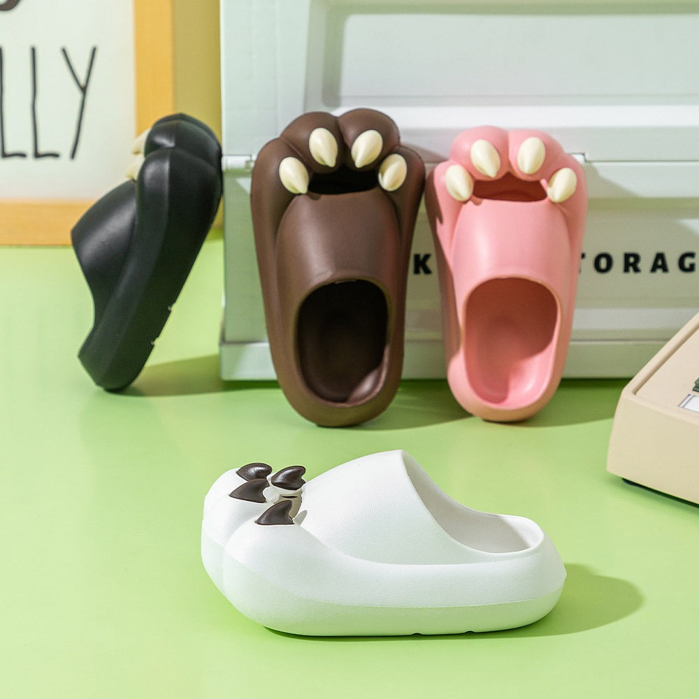 Cat Paw Slippers for Playful Indoor Summer Comfort