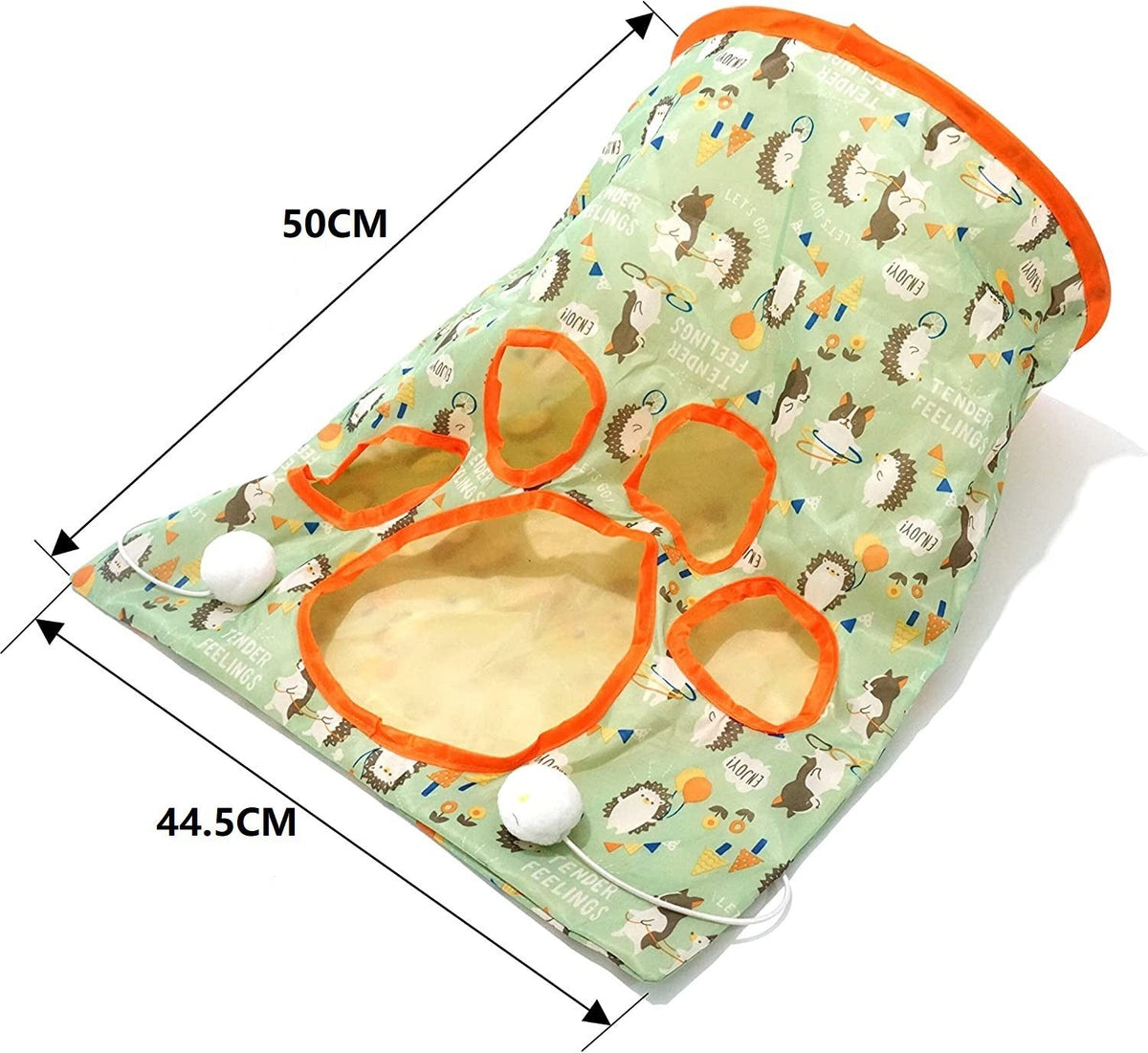 Cat Tunnel Toy for Indoor Exercise & Enrichment Play