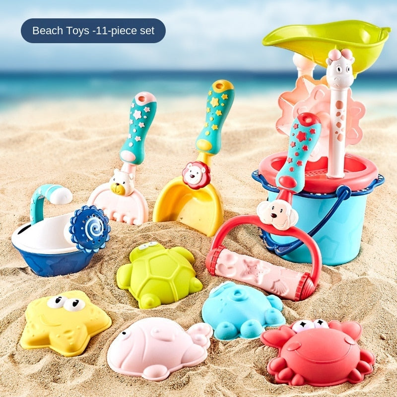 Beach Toy Set: Soft 11-Piece Sand & Water Play Fun