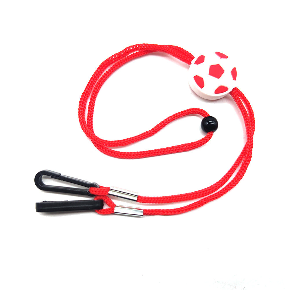 Kids Mask & Hat Lanyard | Adjustable Soccer Charm