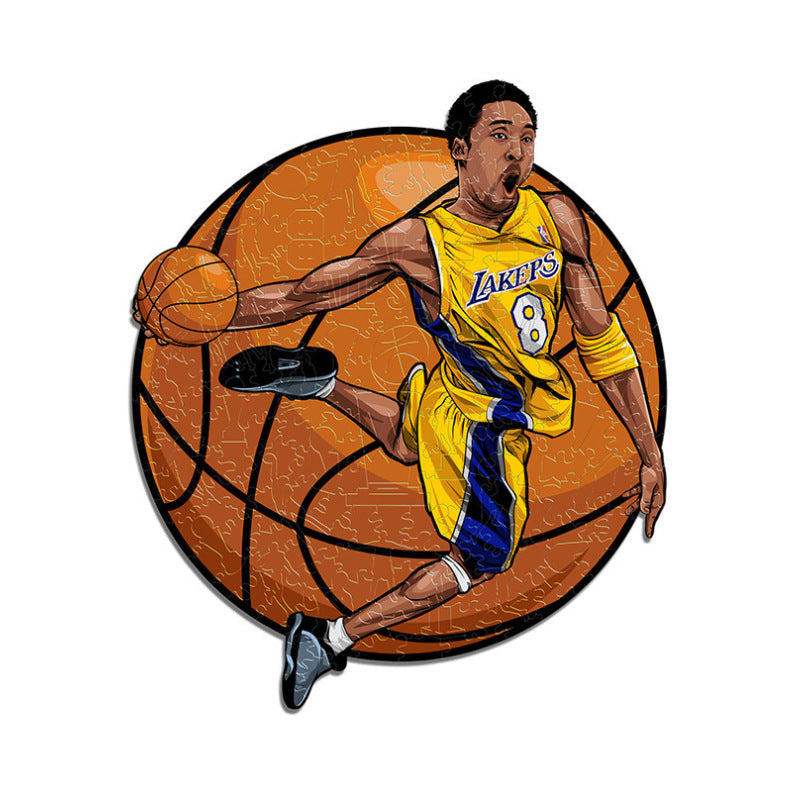 100-Piece Wooden 3D Basketball Puzzle for Young Fans