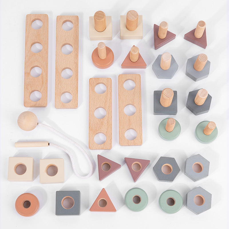 Montessori Nut Matching Toy for Fine Motor Skills