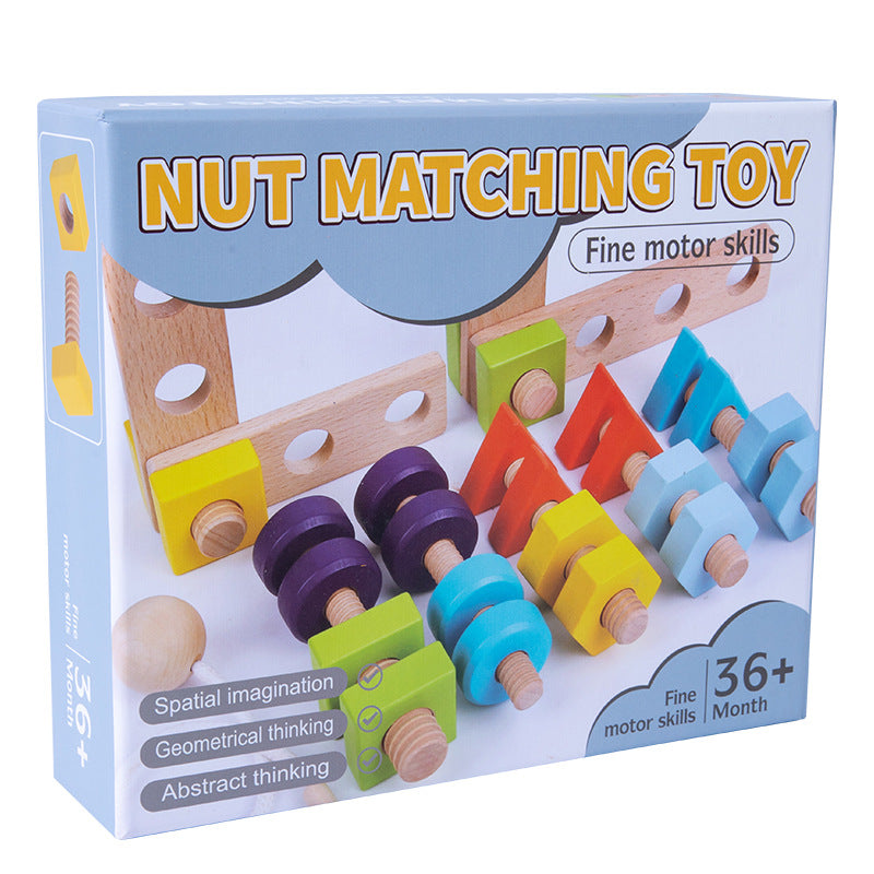 Montessori Nut Matching Toy for Fine Motor Skills