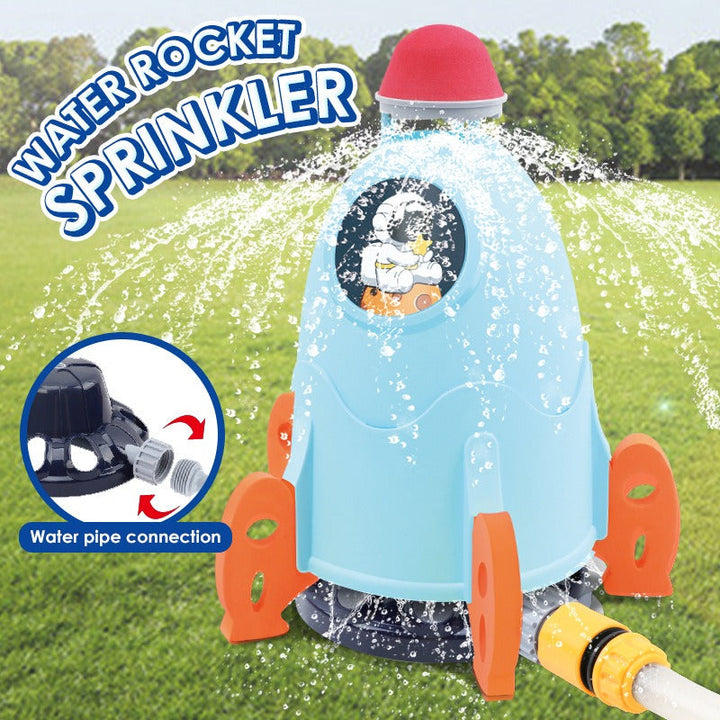 Water Rocket Sprinkler for Interactive Backyard Play
