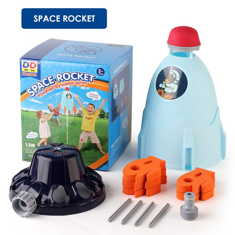 Water Rocket Sprinkler for Interactive Backyard Play