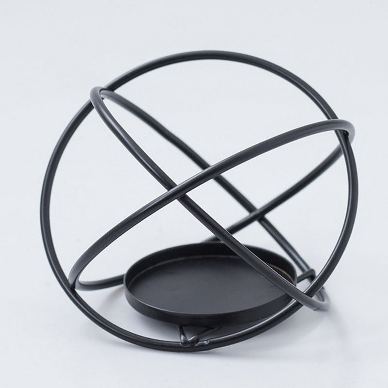 Geometric Candle Holder for Sculptural Tabletop Glow