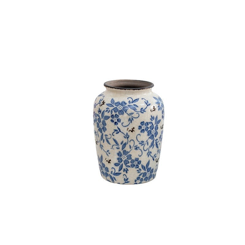 Blue And White Ceramic Vase For Timeless Vintage Style