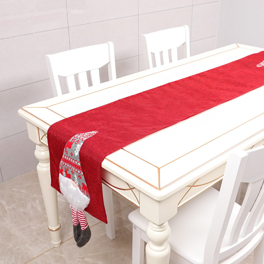 Christmas Gnome Table Runner Festive Holiday Decor