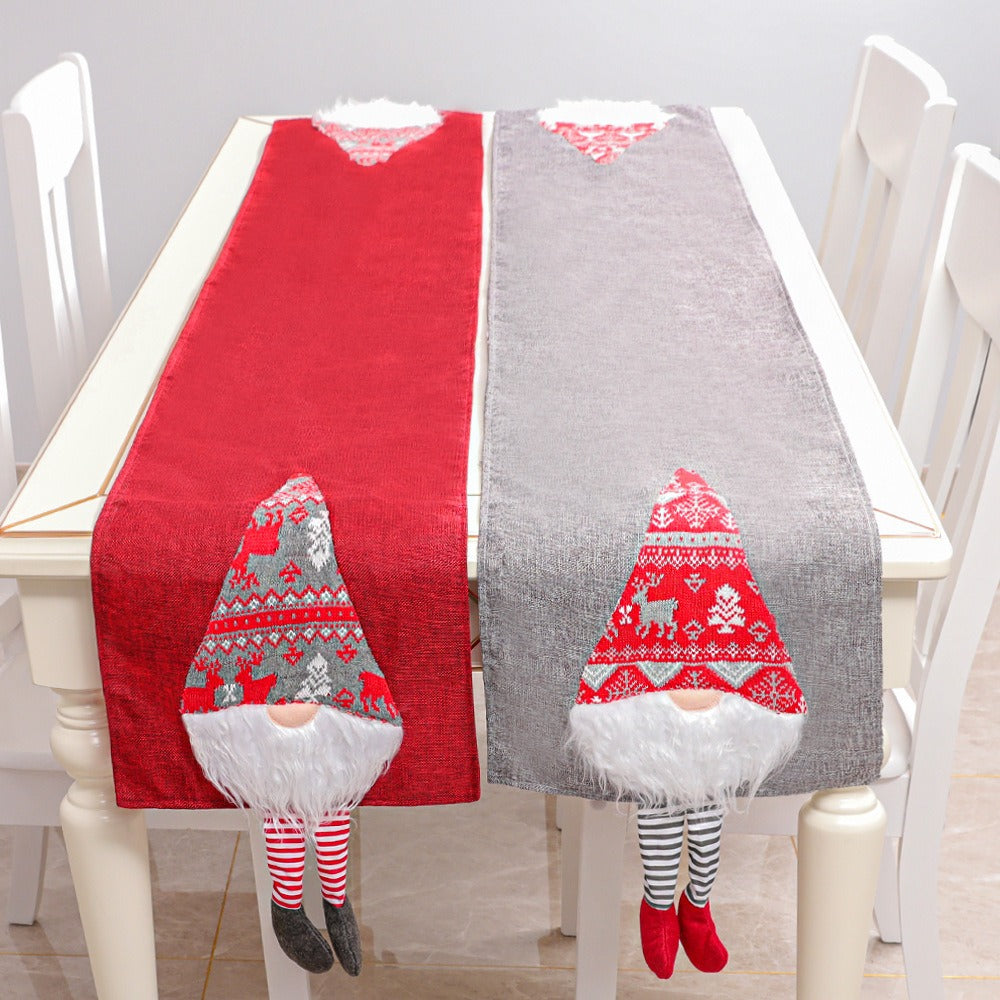 Christmas Gnome Table Runner Festive Holiday Decor