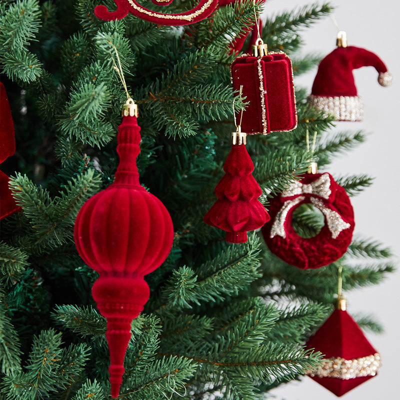 Flocked Christmas Ornaments for a Luxe Holiday Tree