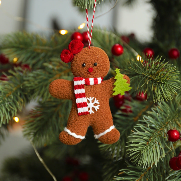 Gingerbread Christmas Ornaments, 3-Piece Fabric Set