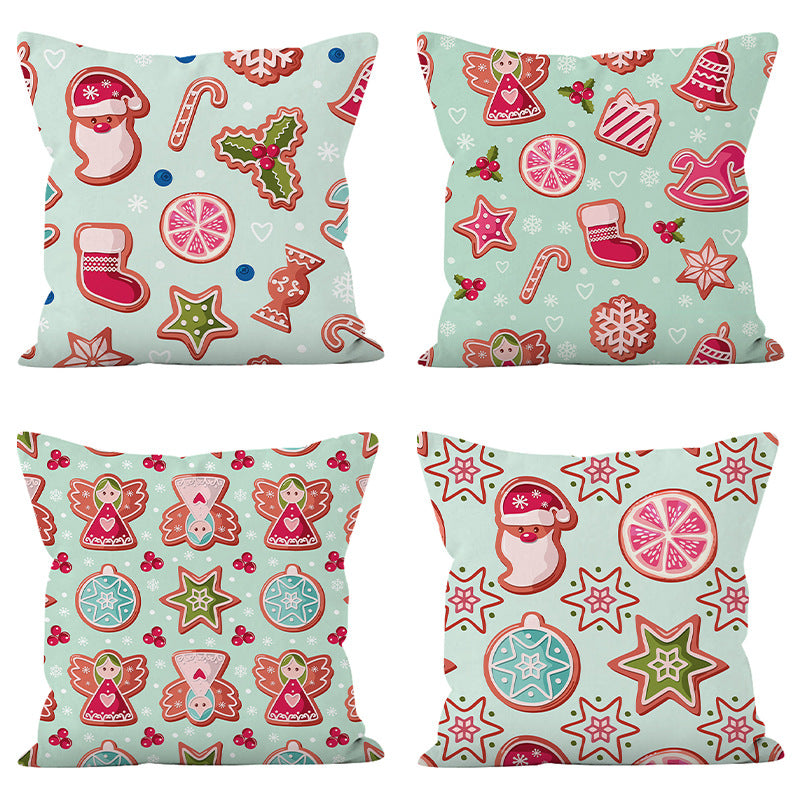 Christmas Pillow Covers for Colorful Holiday Sofa Styling