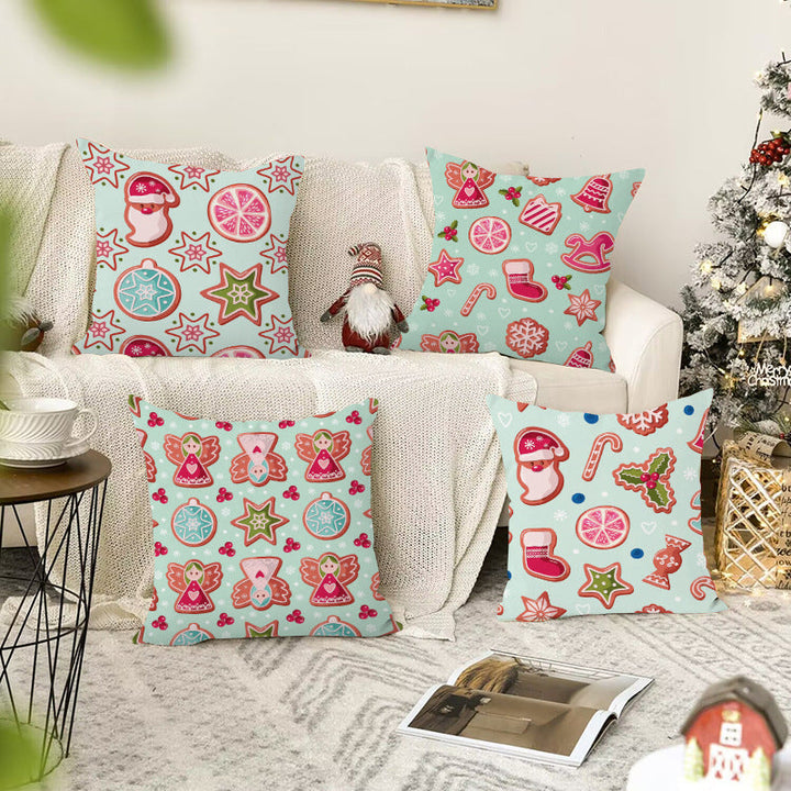 Christmas Pillow Covers for Colorful Holiday Sofa Styling