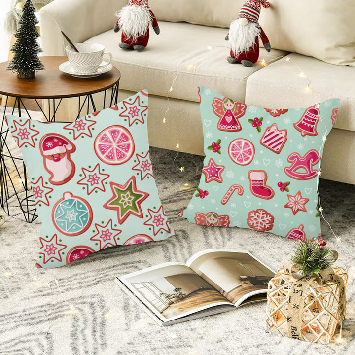 Christmas Pillow Covers for Colorful Holiday Sofa Styling