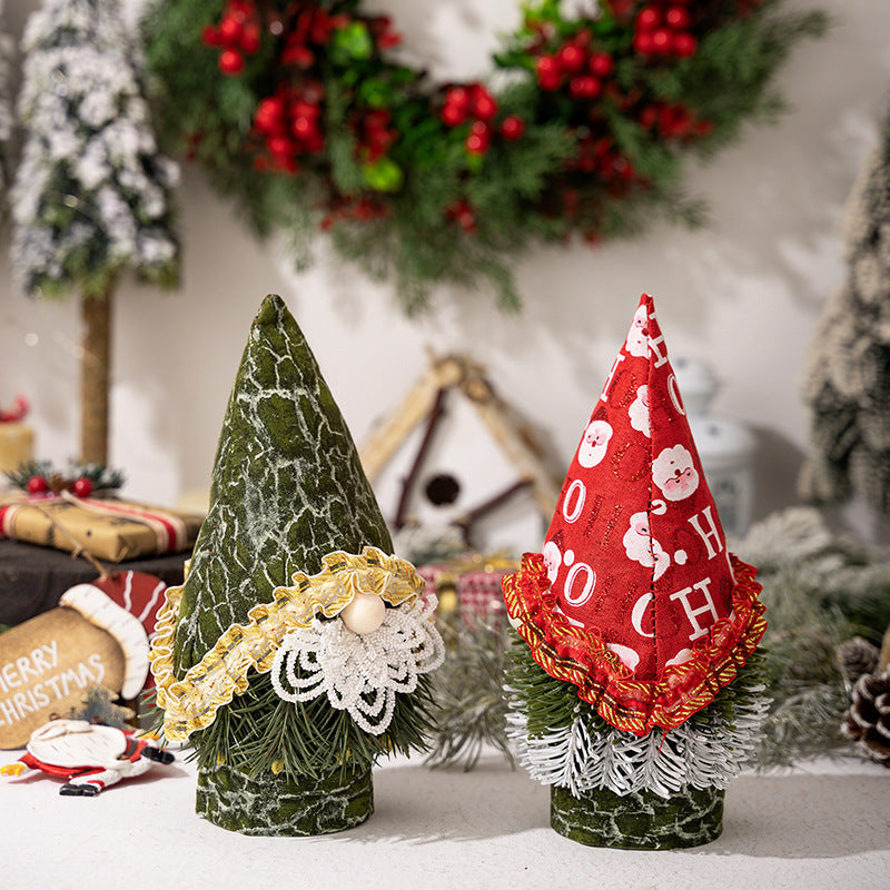 Christmas Gnome Ornaments Pair for Cozy Holiday Decor