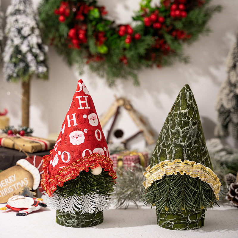 Christmas Gnome Ornaments Pair for Cozy Holiday Decor