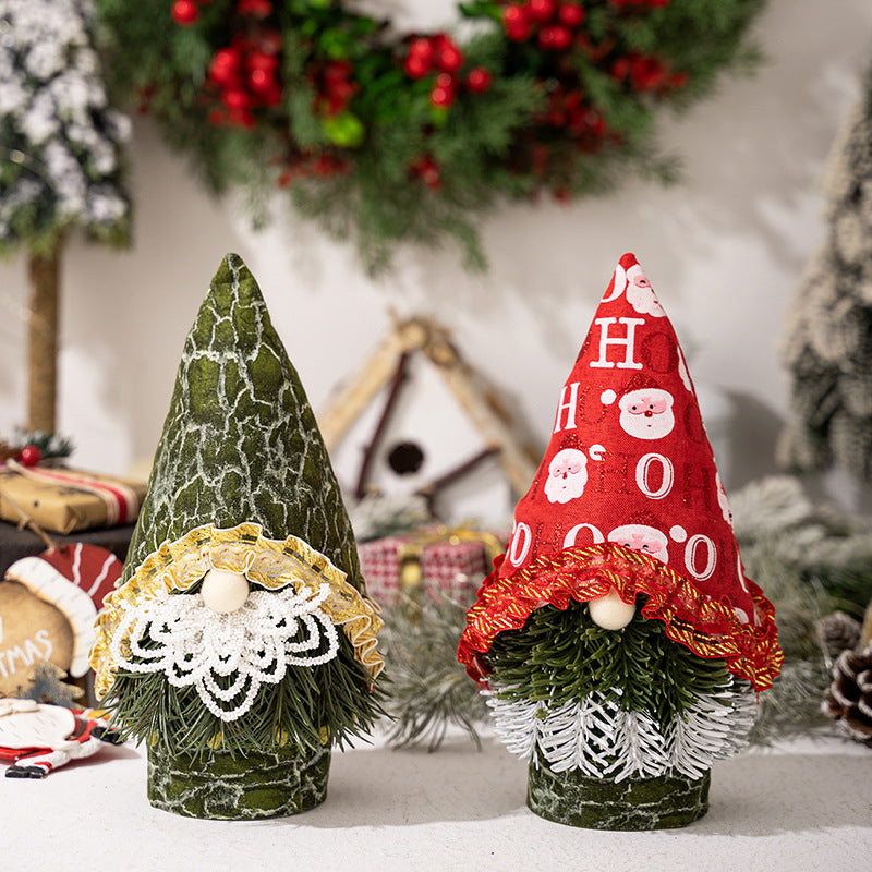 Christmas Gnome Ornaments Pair for Cozy Holiday Decor