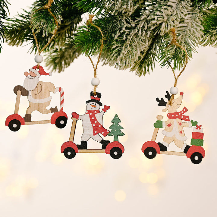Wooden Christmas Ornaments for Nostalgic Tree Charm