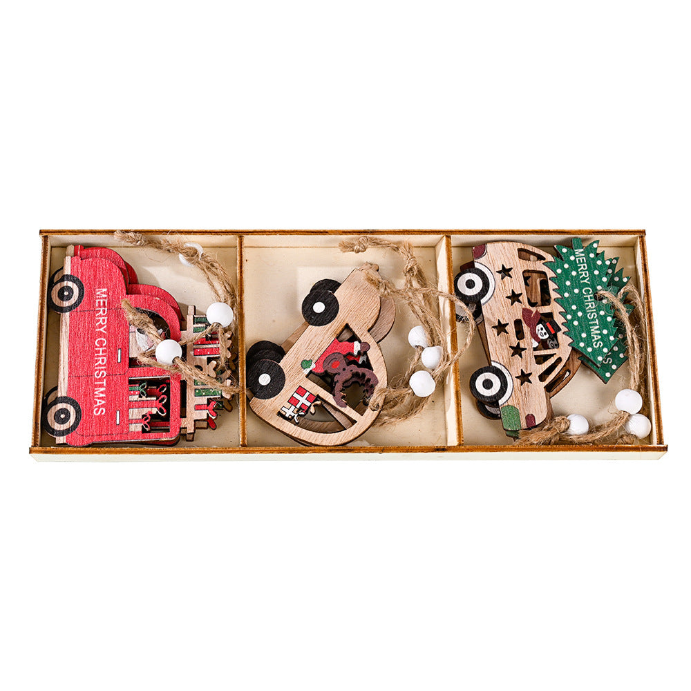 Wooden Christmas Ornaments for Nostalgic Tree Charm