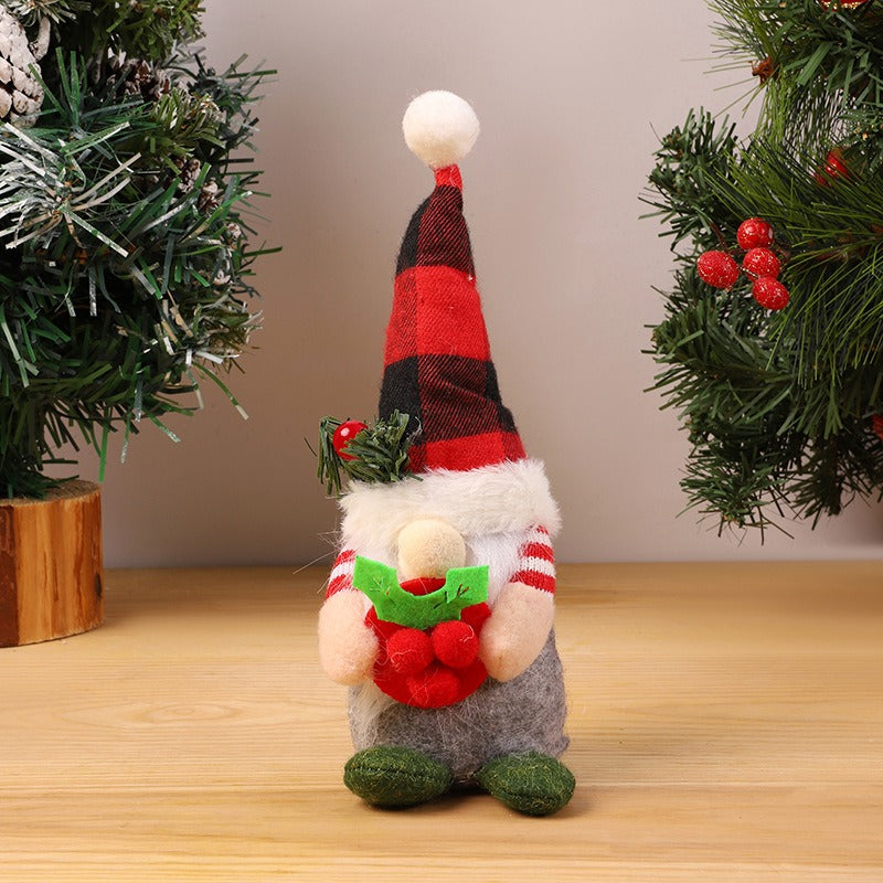 Christmas Gnome Decor – Plush Nordic Holiday Ornament