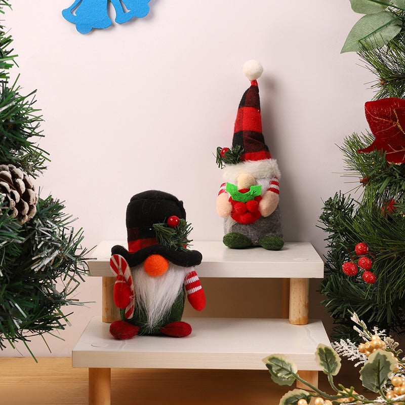 Christmas Gnome Decor – Plush Nordic Holiday Ornament