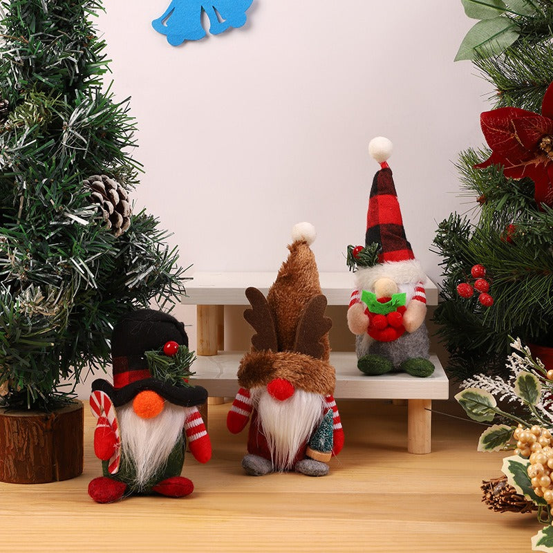 Christmas Gnome Decor – Plush Nordic Holiday Ornament