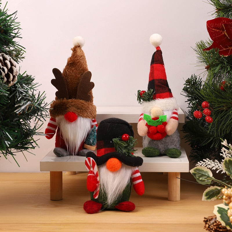 Christmas Gnome Decor – Plush Nordic Holiday Ornament