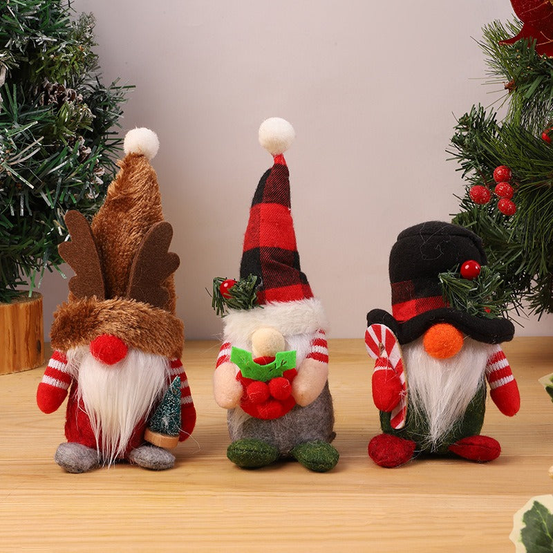 Christmas Gnome Decor – Plush Nordic Holiday Ornament