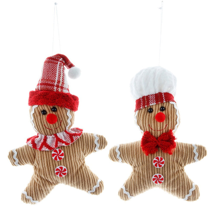 Fabric Gingerbread Ornaments for a Cozy Christmas Tree
