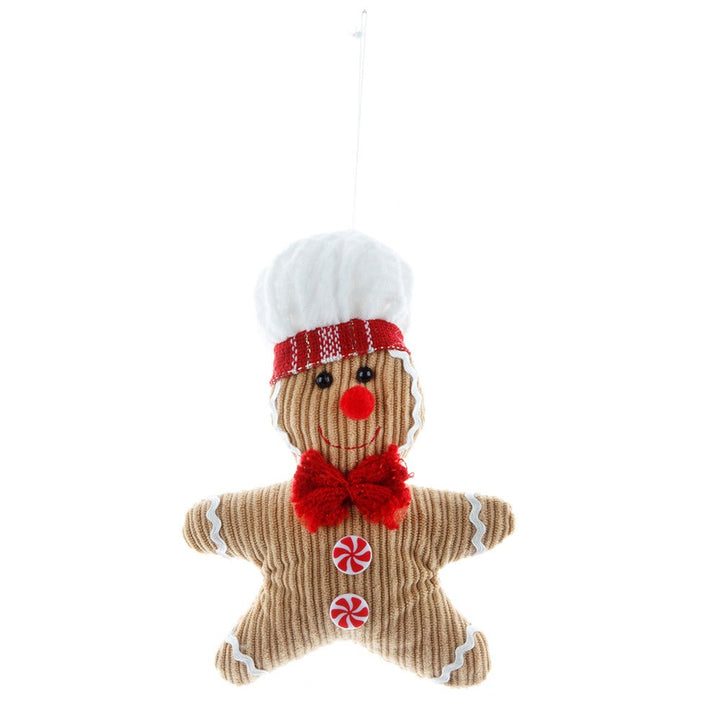 Fabric Gingerbread Ornaments for a Cozy Christmas Tree