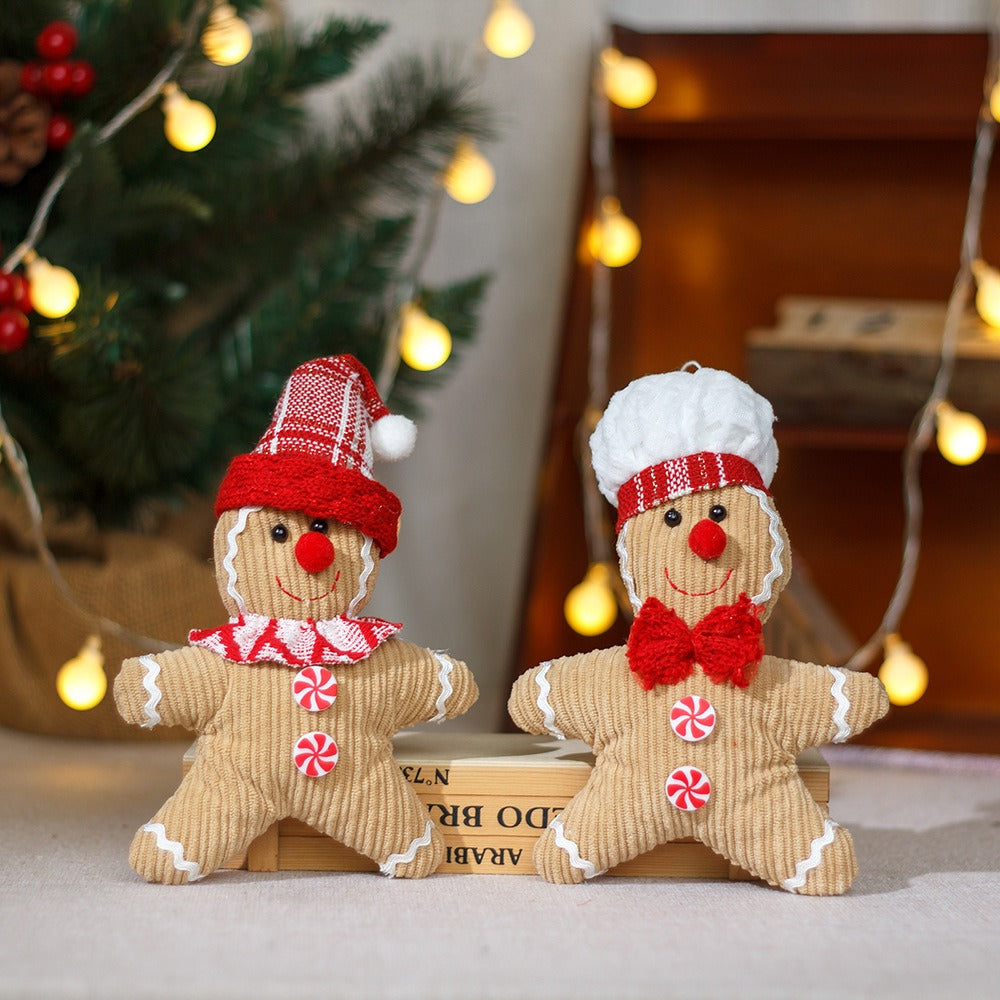 Fabric Gingerbread Ornaments for a Cozy Christmas Tree