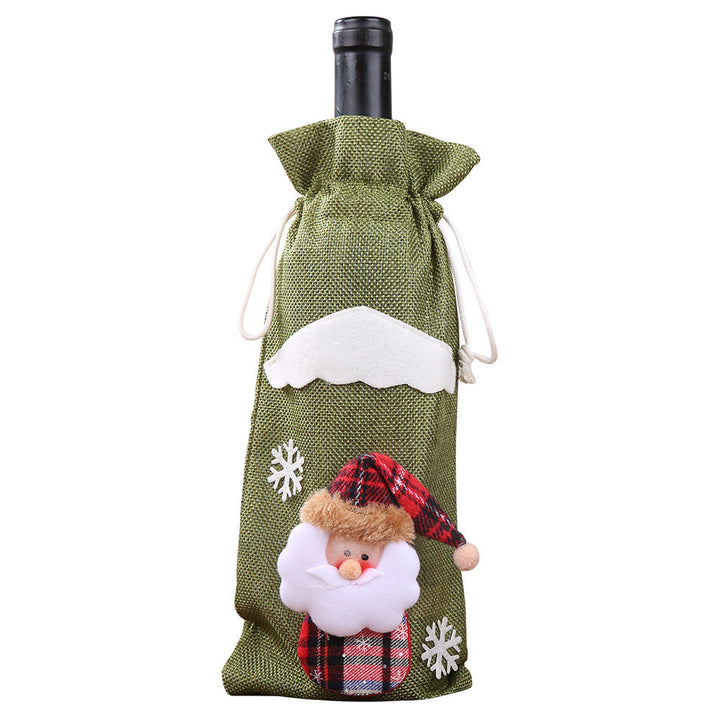 Christmas Wine Bottle Covers for Festive Table Decor