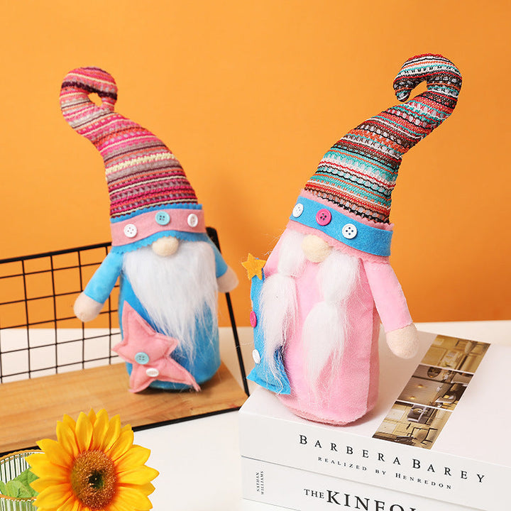 Christmas Gnome Decorations Pair for Festive Displays