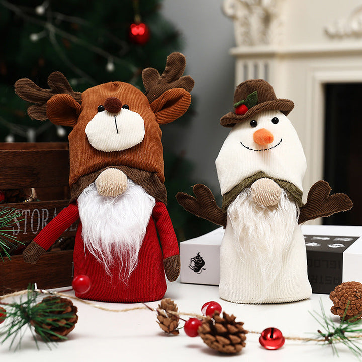 Christmas Rudolph & Snowman Decor Set for Cozy Charm