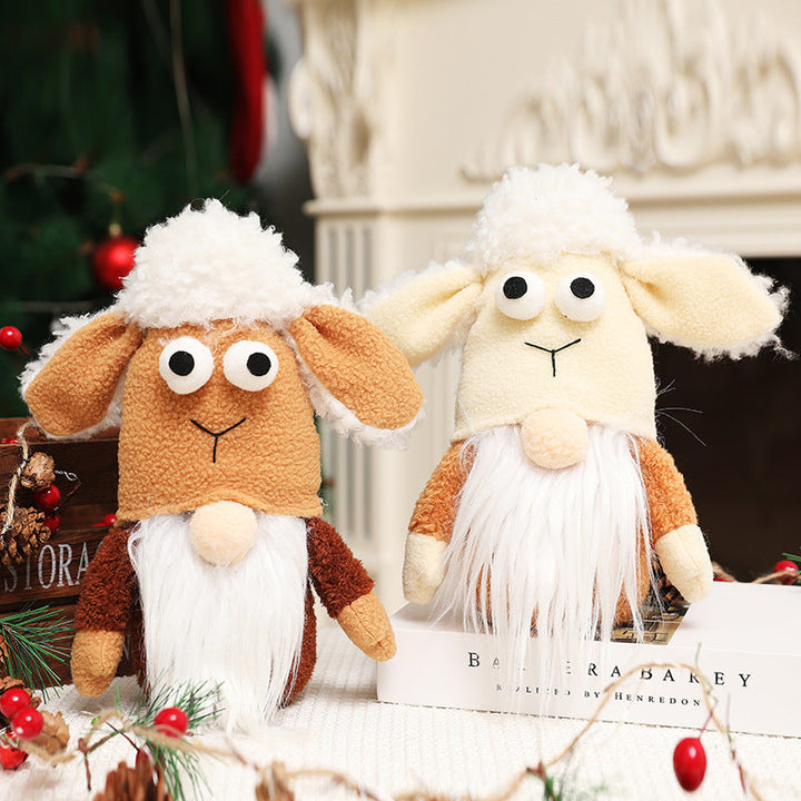 Plush Christmas Deer Ornaments for Cozy Holiday Decor
