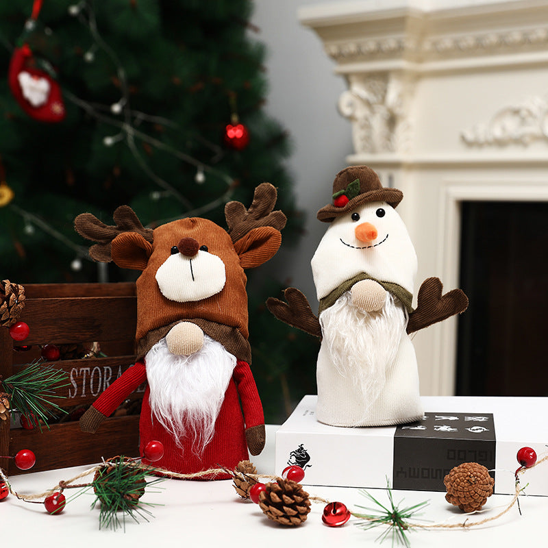 Christmas Rudolph & Snowman Decor Set for Cozy Charm