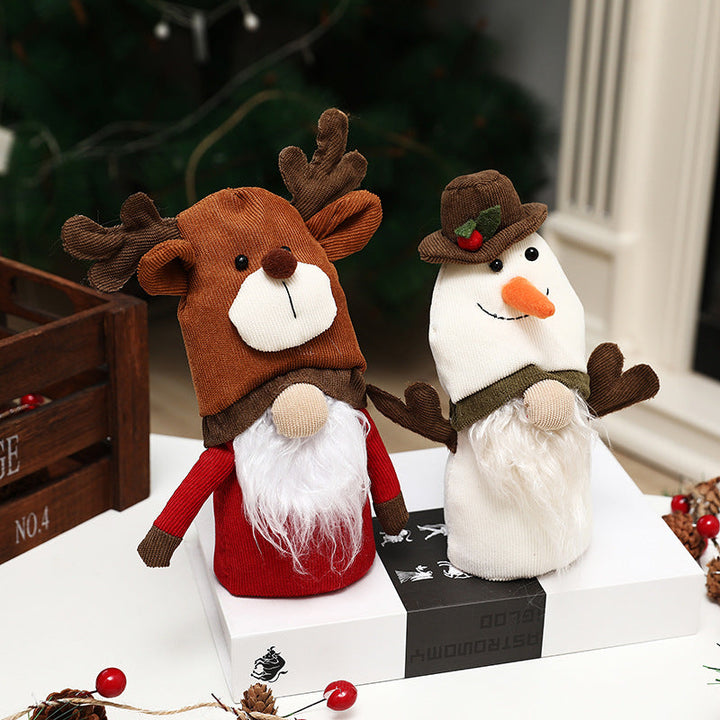 Christmas Rudolph & Snowman Decor Set for Cozy Charm
